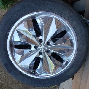 The rim and tire size 26